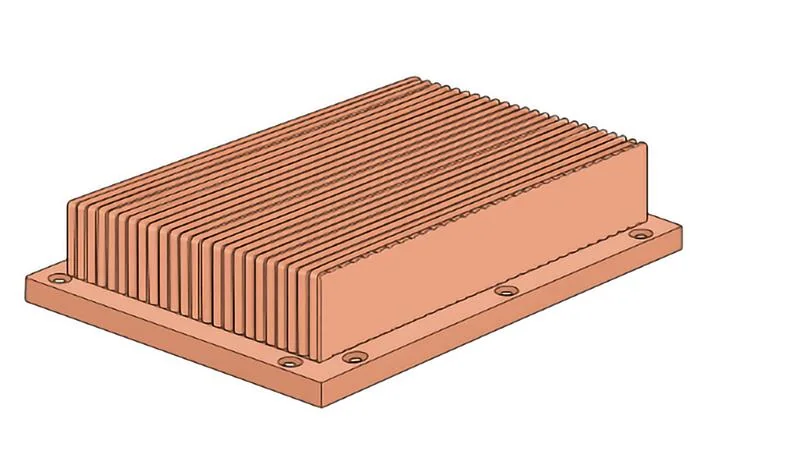 Heat sink fin structure for thermal dissipation